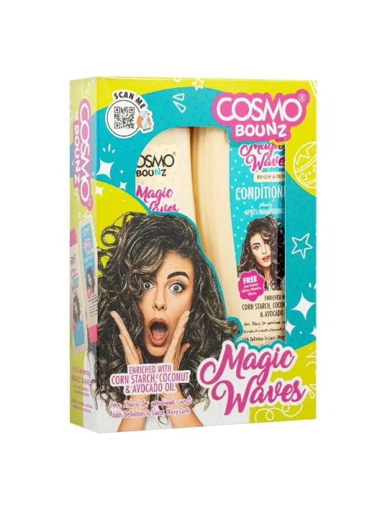cosmo Bounz Magic Waves Shampoo & Conditioner Kit - 2 x 400ml