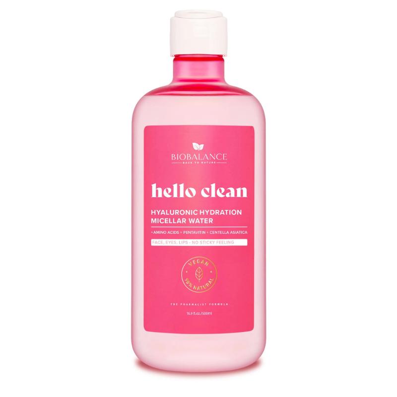 BIOBALANCE Hello Clean Hyaluronic Hydration Micellar Water - 500ml