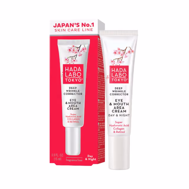 HADA LABO Deep Wrinkle Corrector Eye & Mouth Area Cream - 15ml