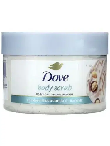 DOVE Exfoliating Body Polish Crushed Macadamia & Rice Milk - 298g