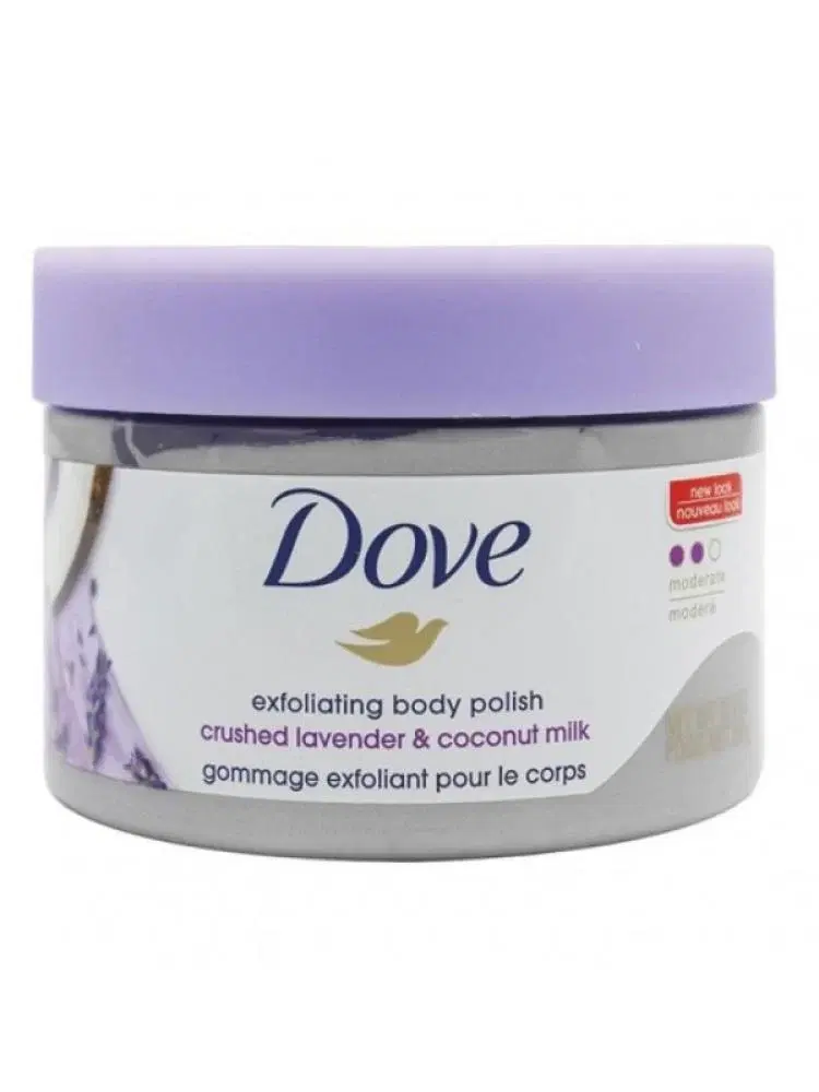 DOVE Exfoliating Body Polish Crushed Lavender & Coconut Milk - 298g