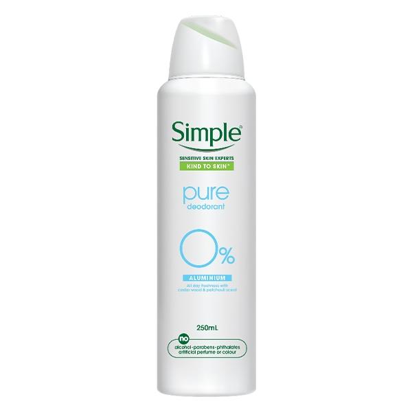 Simple pure deodorant 0% Aluminum - 250ml