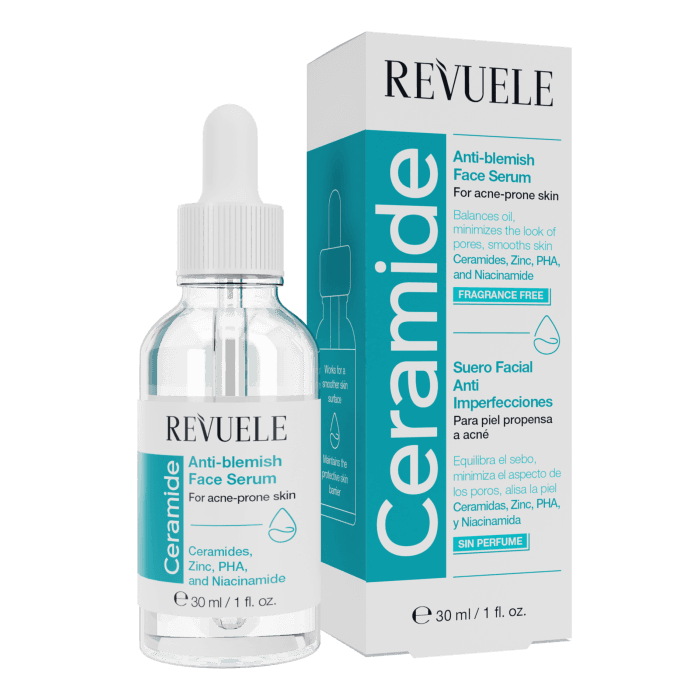 Revuele Ceramide Anti-blemish Face Serum For acne-prone skin - 30ml