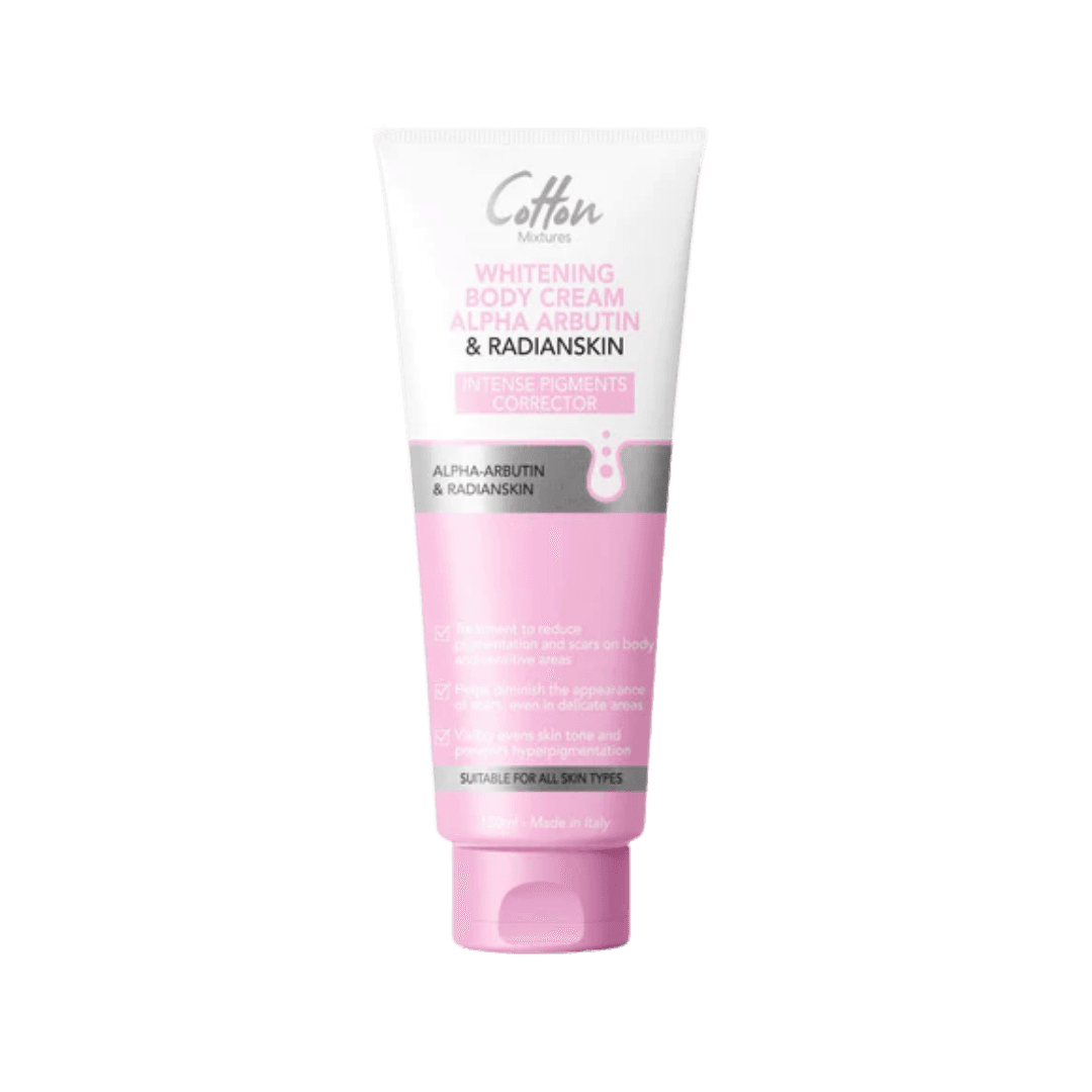 Cotton Mixtures Whitening Body Cream Alpha Arbutin & Radianskin -150ml
