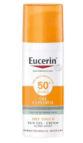Eucerin oil control gel-cream Sunscreen For Oily Acne Prone Skin - 50ml