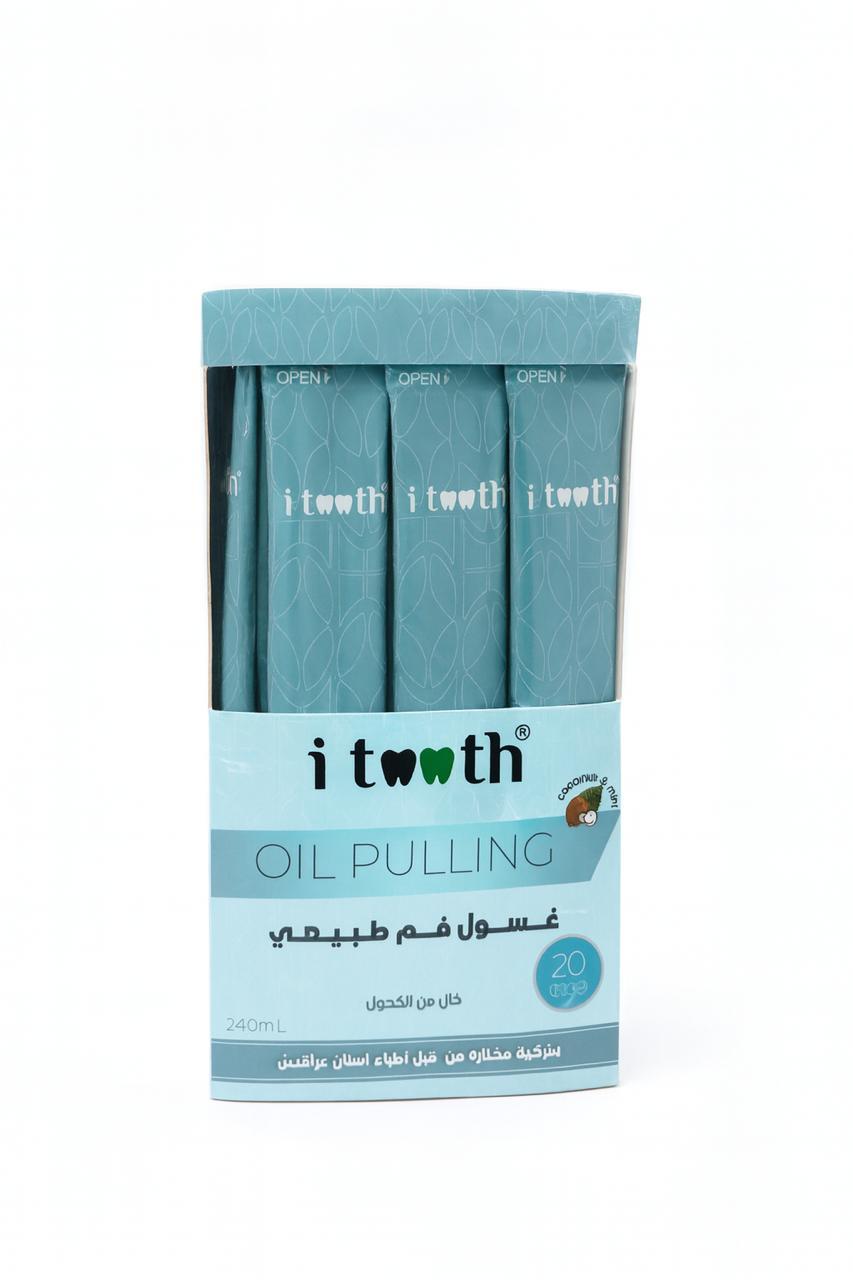 itooth oil pulling mouthwash- 20 Pack/240ml