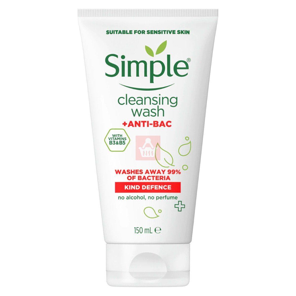 Simple cleansing wash +ANTI-BAC - 150ml