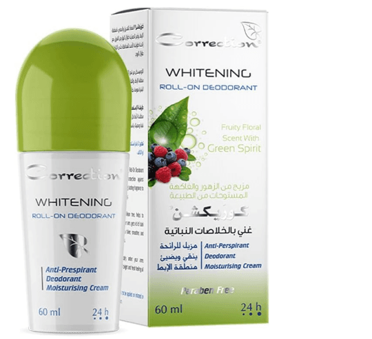 Correction Whitening Deodorant Roll-On – Fruity Floral Scent With Green Spirit - 60ml