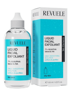 Revuele Liquid Facial Exfoliant 7% AHA/PHA BLEND + HA for dry skin - 125ml