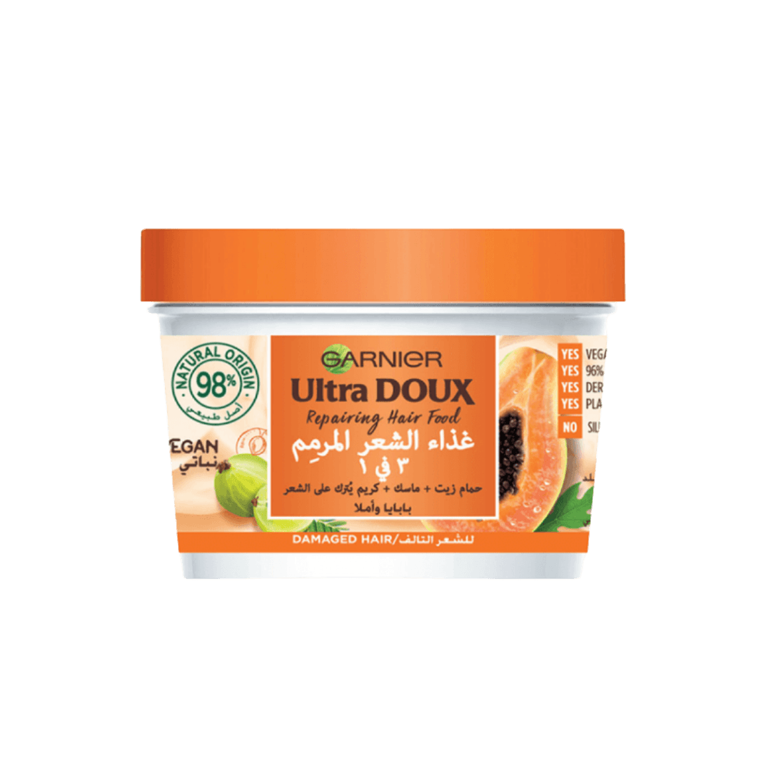 garnier ultra doux hair food with papya