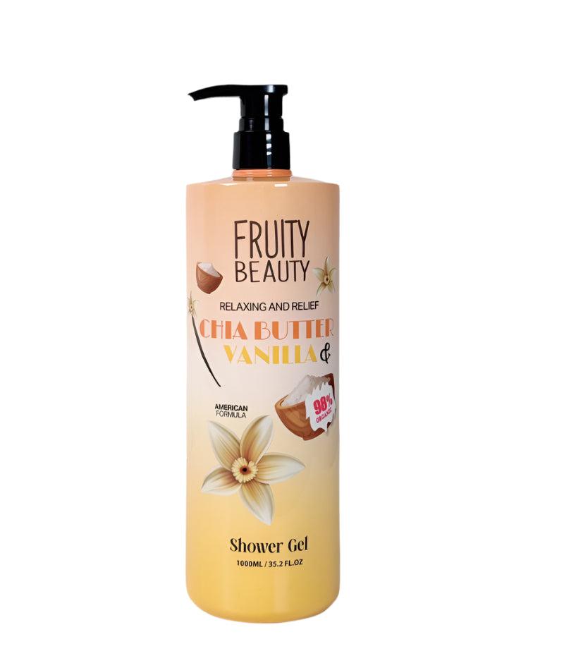 FRUITY BEAUTY Chia Butter & Vanilla Shower Gel - 1000ml