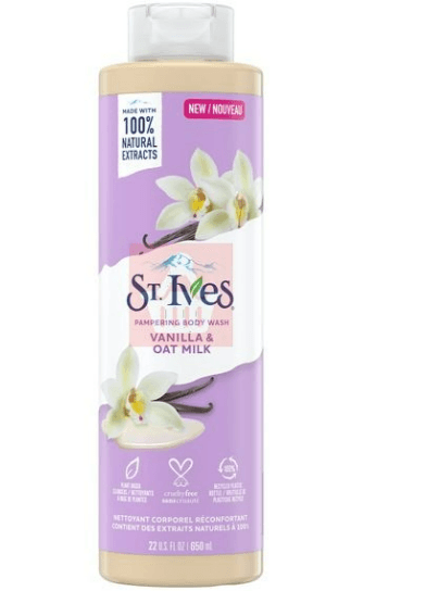 st ives body wash vanlla