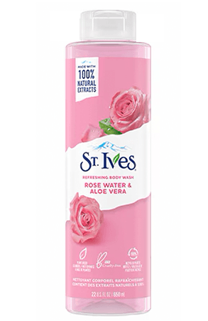 st ives body wash rose water