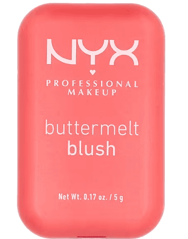 NYX Butter Blush - BMBL 04 Coral with cold glowy shimmer
