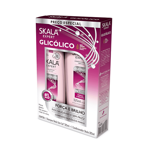 SKALA Glicolico Shampoo 325ml + Conditioner 325ml - Kit