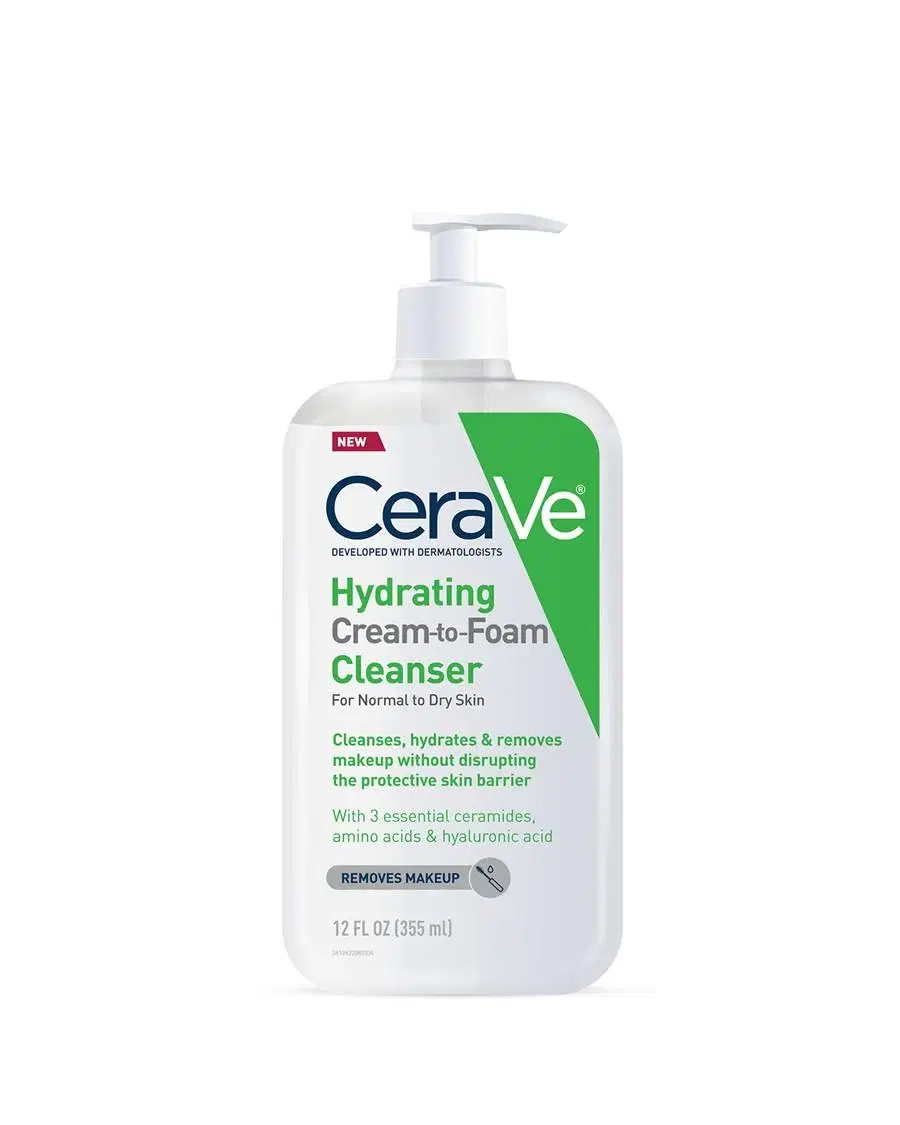cerave hydrating cream to foam cleanser 473ml