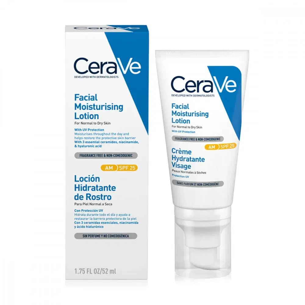 CeraVe AM Facial Moisturizing Lotion SPF50 for Normal to Dry Skin - 50ml فرنسي المكتب