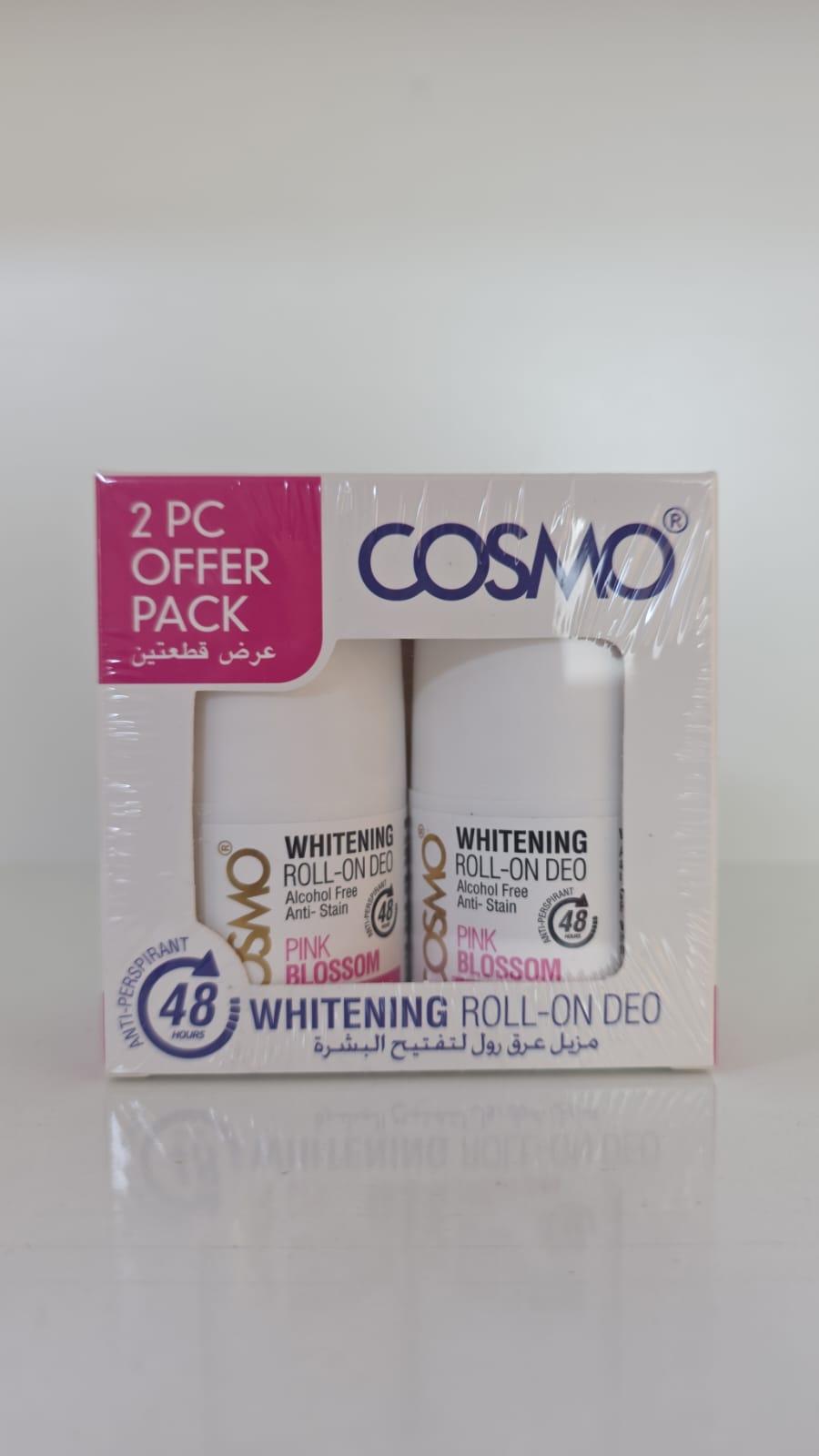 COSMO Whitening Roll-On Deo - Pink Blossom - 2Pc Offer Pack