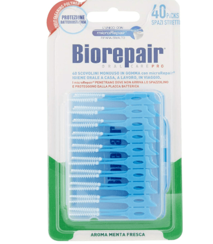 Biorepair Antibacterial Disposable Rubber Picks - 40