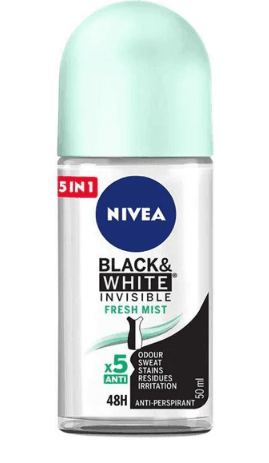 Nivea deodorant Black & White Invisible Fresh Mist Roll-on - 50 ml