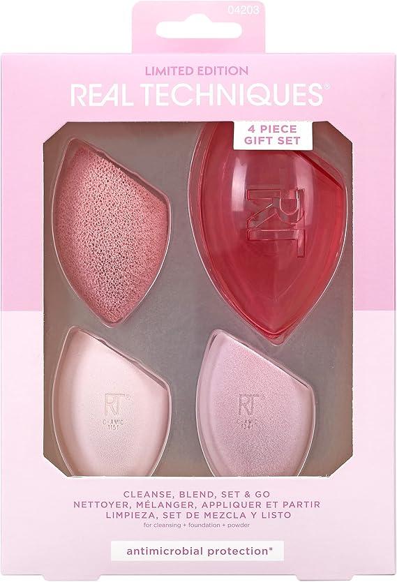 Real Techniques Cleanse, Blend, Set and Go Kit - antimicrobial protection