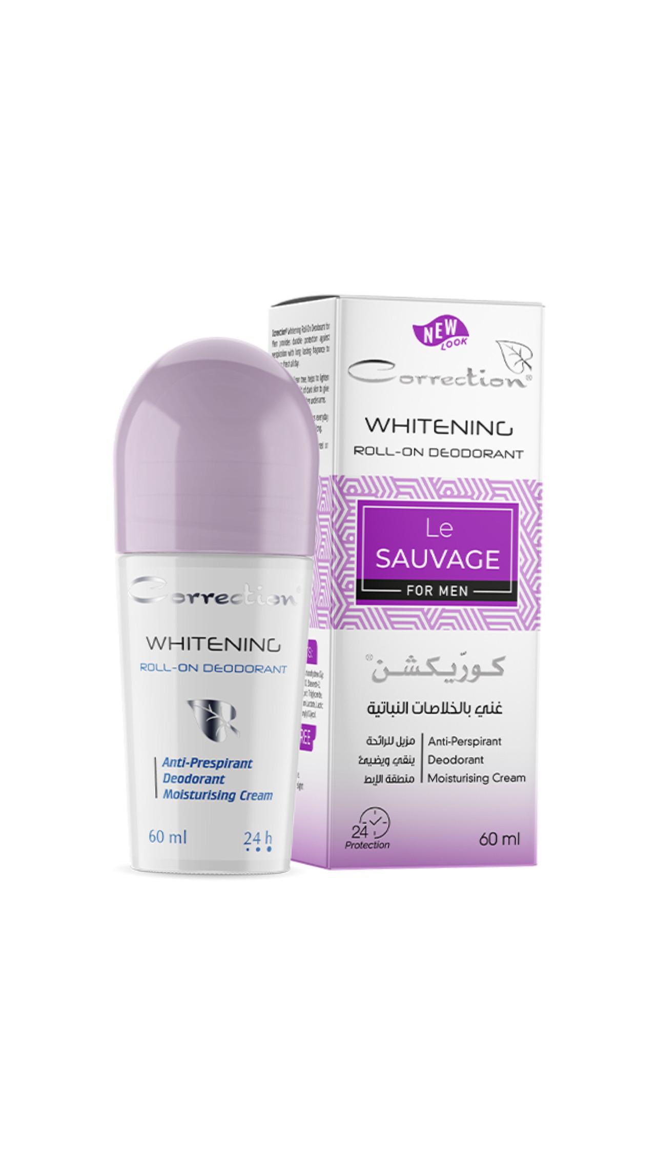 Correction Whitening Roll on Deodorant for Men Le Sauvage - 60ml