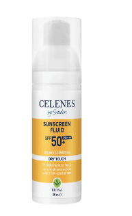 CELENES Dry Touch Sunscreen Fluid SPF50+ All Skin Types - 50ml