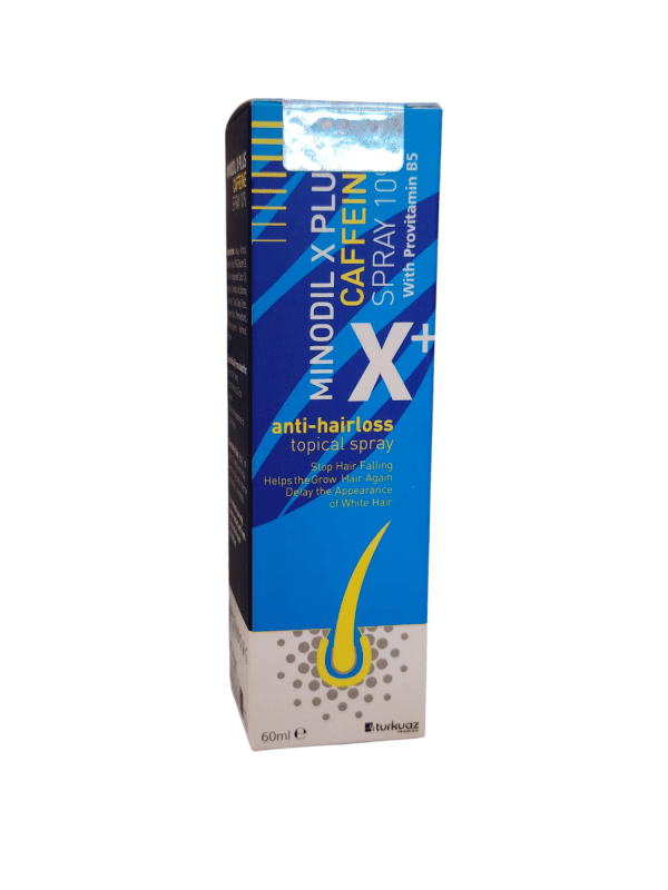 Minodil X Plus Caffeine spray 10% turkuaz
