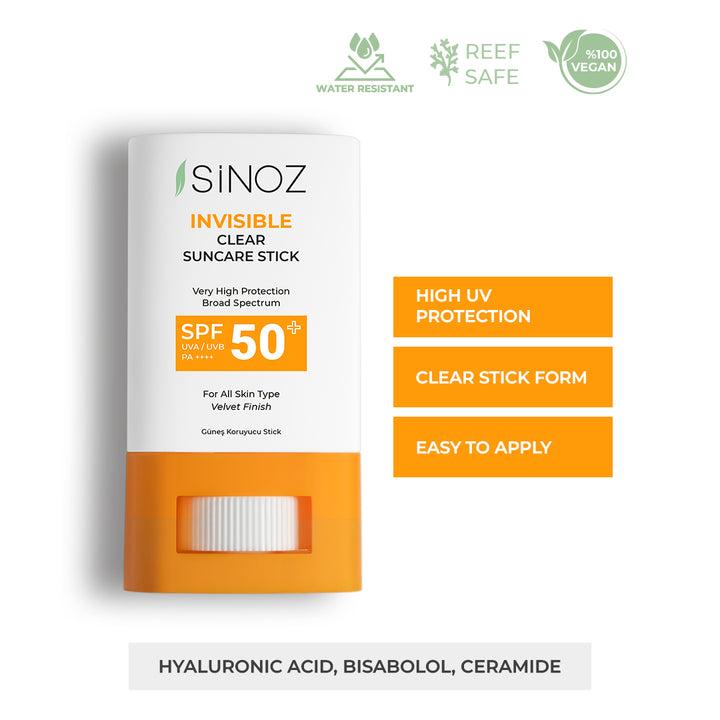 SINOZ Invisible Suncare Stick SPF 50+ - 15g