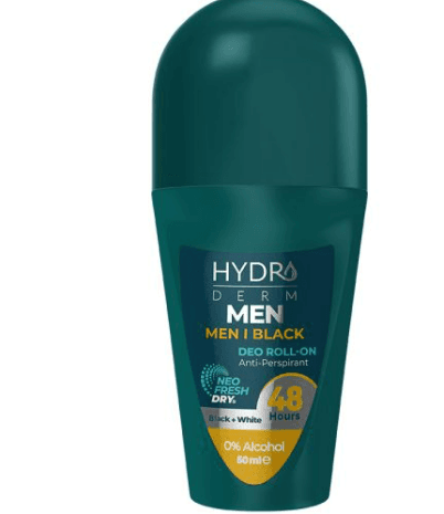 HYDRODERM Men Men I Black Deo Roll- On 48h - 50ml