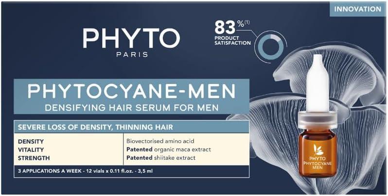 PHYTO PHYTOCYANE-MEN Densifying Hair Serum for Men - 12 Vials x 3.5ml
